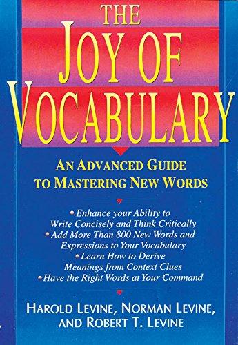 Goyal Saab Arcos SRI The Joy of Vocabulary